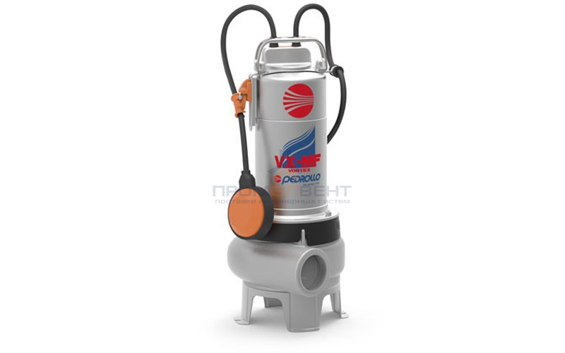 Насос фекальный Pedrollo VXm 15/50-MF - 1,1 кВт (1x230 В, Qmax 650 л/мин, Hmax 11 м, кабель 10 м)