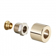 Набор присоединительный со стяжным кольцом Oventrop E - 1/2" для медной трубы D15 мм (цвет золотой)