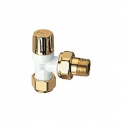 Угловой запорный вентиль FAR LADYFAR, бел./золот.