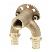 Водорозетка проходная REHAU RX - 16 x 1/2" (бронза, для труб из сшитого полиэтилена RAUTITAN)