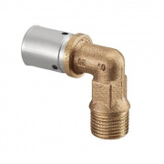 Переход на наружную резьбу угловой Oventrop Cofit P - 26x3.0 x 1" (прессовой, бронза)