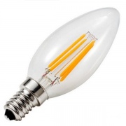 Лампа филаментная светодиодная свеча FL-LED Filament C35 7.5W 3000К 220V E14 750Lm теплый свет
