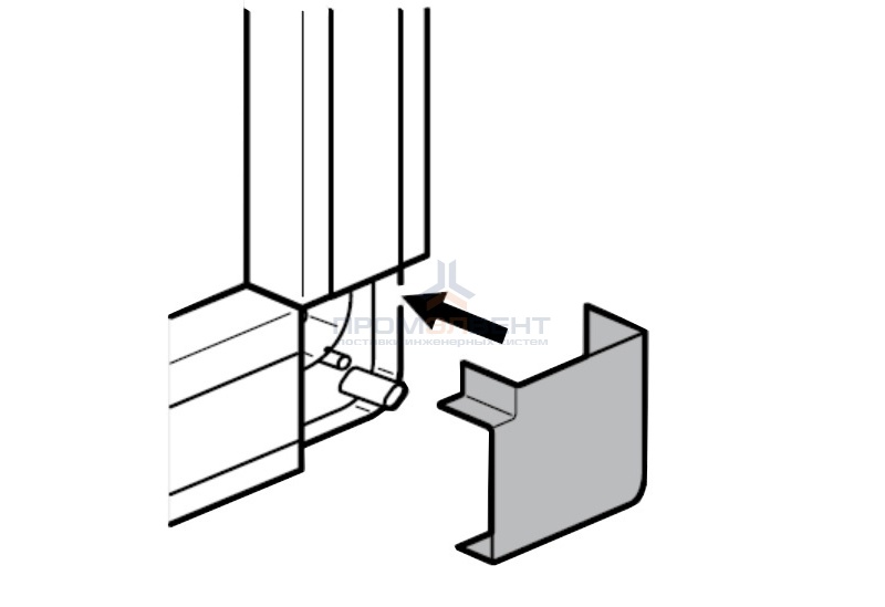 Плоский угол 15x10мм Legrand METRA