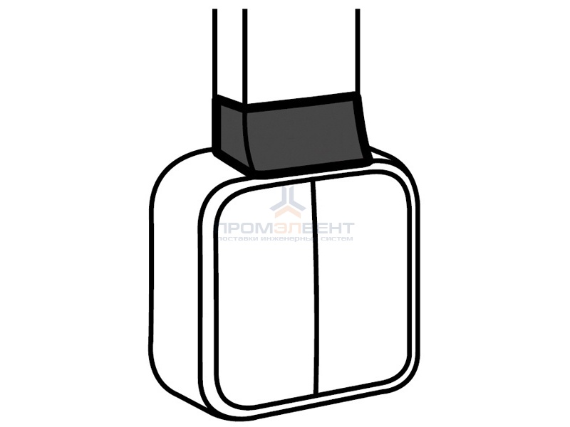 Адаптер QUTEO для кабель-канала 16x16мм Legrand METRA