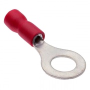 Наконечник кольцевой изолированный НКИ 0.25–1.5мм2 М4 19А красный (100шт.)