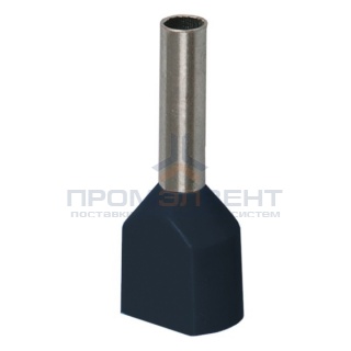 Наконечник кабельный НШвИ2 6,0-14 с изолированным фланцем черный НГИ2 (100шт) ИЭК