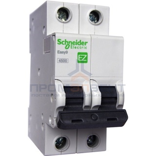 Автоматический выключатель Schneider Electric EASY 9 2П 6А С 4,5кА 230В (автомат)