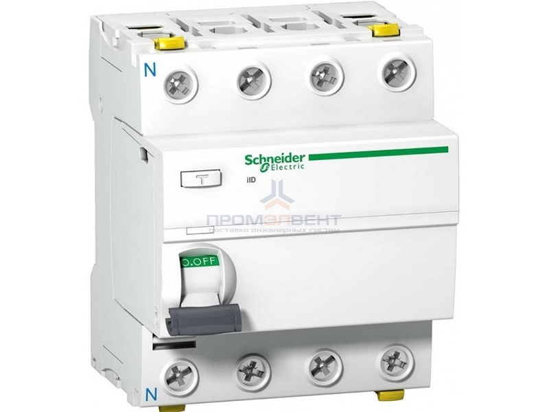 УЗО Acti 9 iID K 4П 25A 30mA AC Schneider Electric
